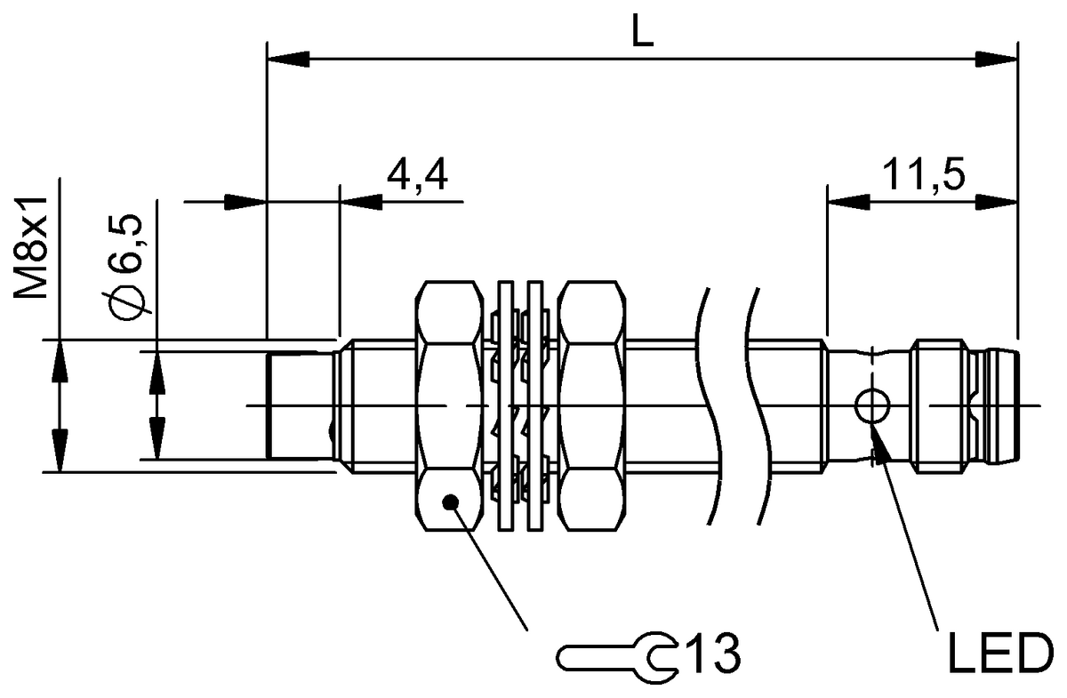 BES054Z - BES M08EH1-PSC60F-S49G (Endüktif yakınlık anahtarları) - Görsel 2