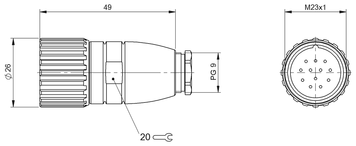 BCC0H6M - BCC M67C-0000-C0-000-54XCA0-000 (Kablo montaj konnektörleri) - Görsel 2