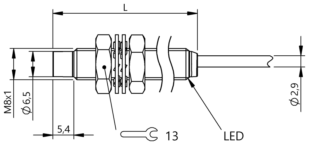 BES011P - BES 516-384-E4-C-05 (Endüktif yakınlık anahtarları) - Görsel 2