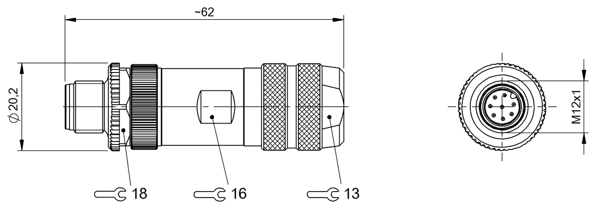 BCC0HAH - BCC M478-0000-2A-000-41X850-000 (Kablo montaj konnektörleri) - Görsel 2