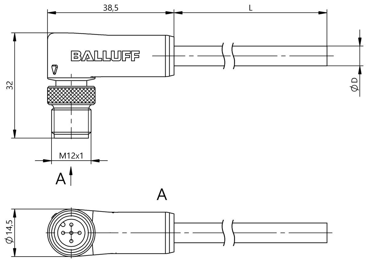 BCC0M3H - BCC M425-0000-2A-043-PS0534-003-C115 (Tek uçlu kablo setleri) - Görsel 2