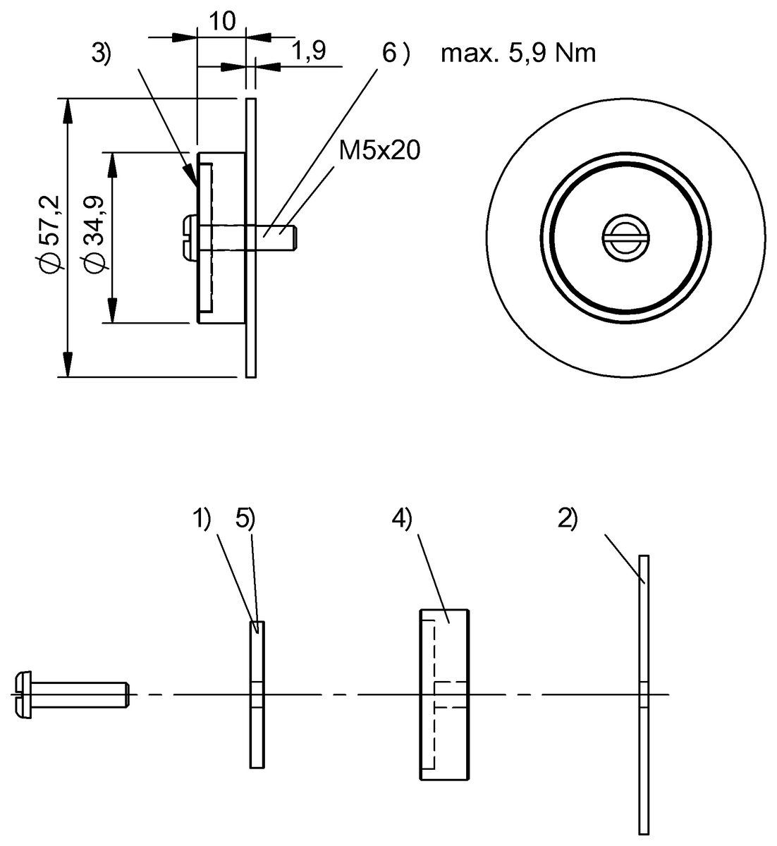 BAM02MW - BAM TG-AM-021 (RFID sistemleri için braketler) - Görsel 2