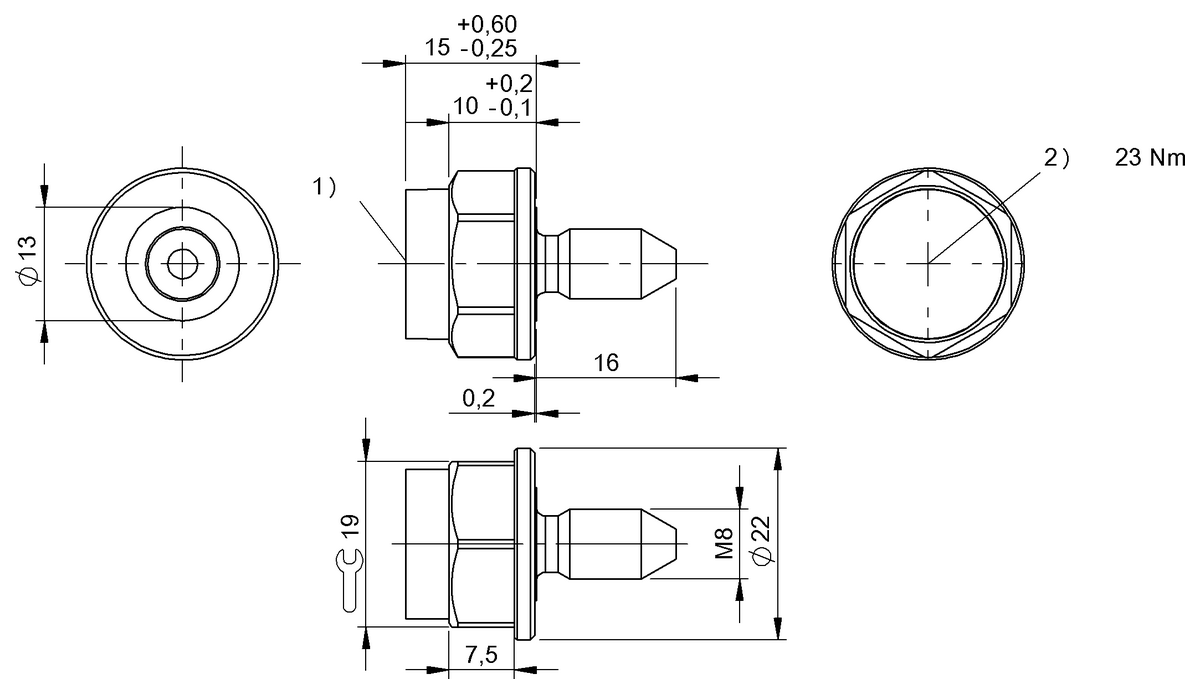 BIS017T - BIS M-142-20/A-M8-SA5 (RFID HF etiketleri (13.56 MHz)) - Görsel 2