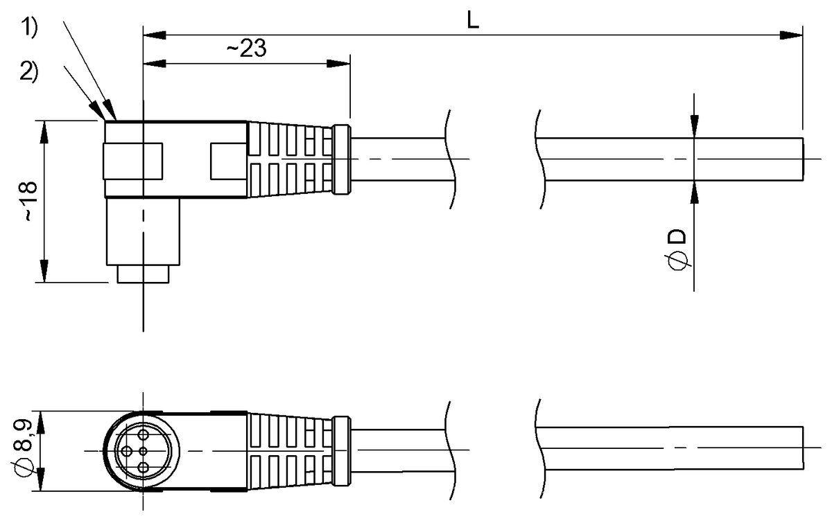 BCC022H - C49 BPF-00-PY-100M (Tek uçlu kablo setleri)