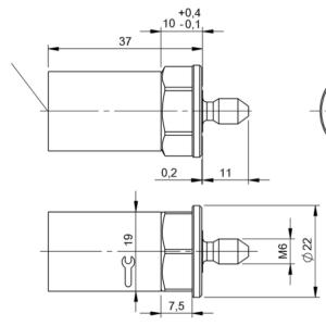 BIS017U - BIS M-143-02/A-M6-SP37 (RFID HF etiketleri (13.56 MHz))