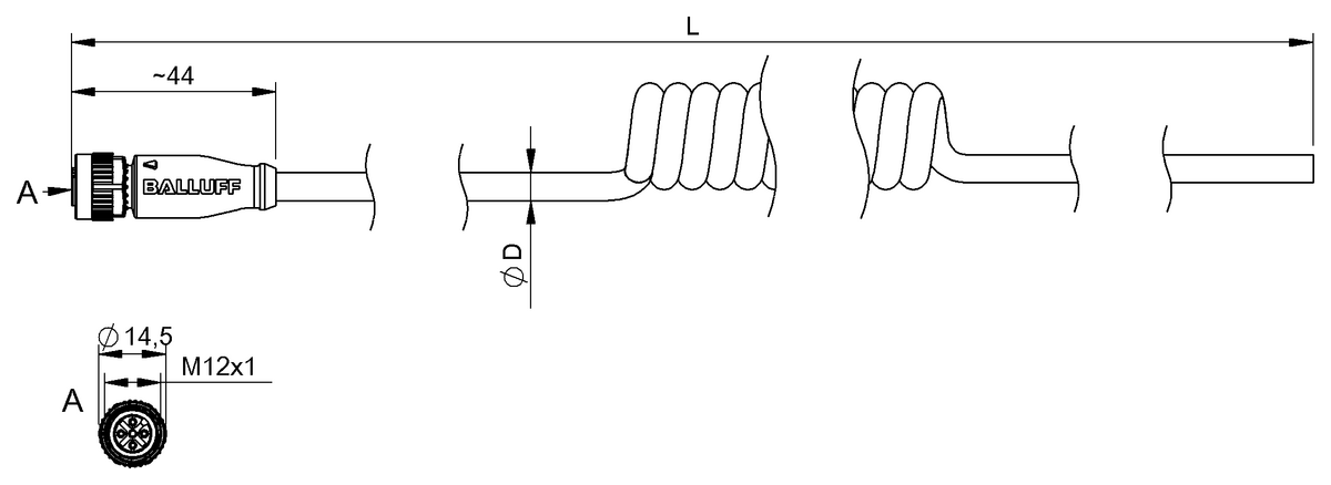 BCC0J1E - BCC M415-0000-1A-003-EC44T2-05/28 (Tek uçlu kablo setleri) - Görsel 2