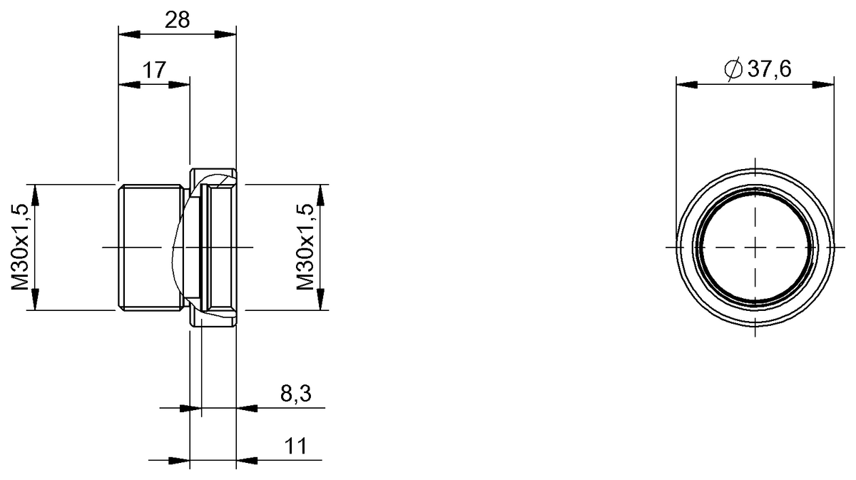 BAM02YH - BAM PC-TS-033-M30-5 (Koruyucu dış gövde) - Görsel 2