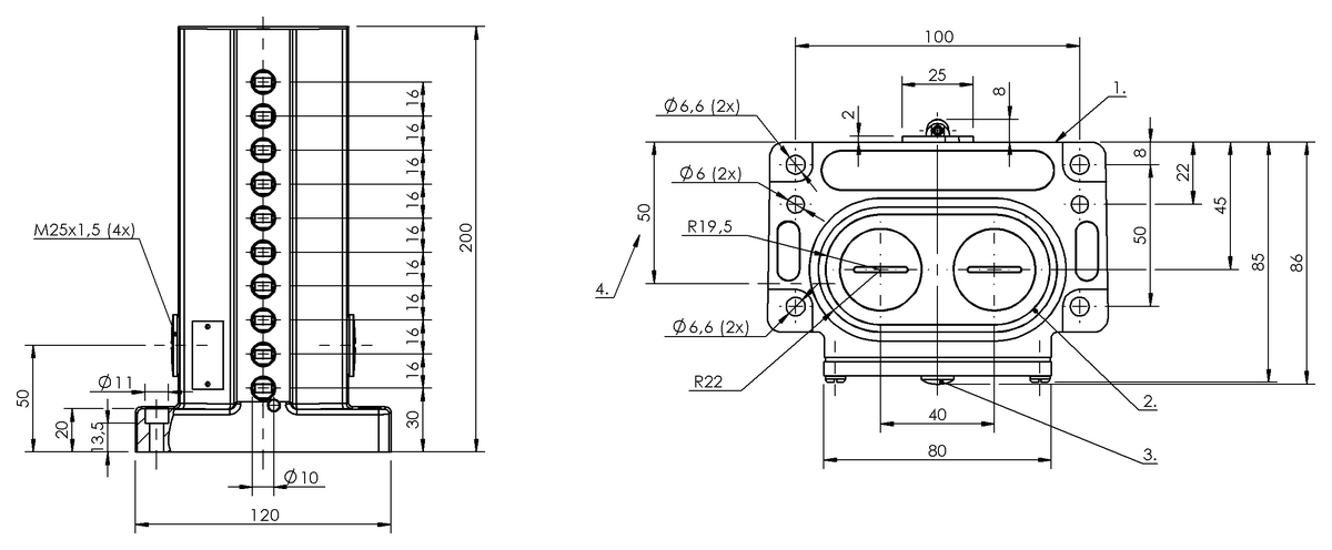 BNS051R - BNS 819-D10-R16-100-10-FD (Mekanik çok konumlu limit sviçler) - Görsel 2