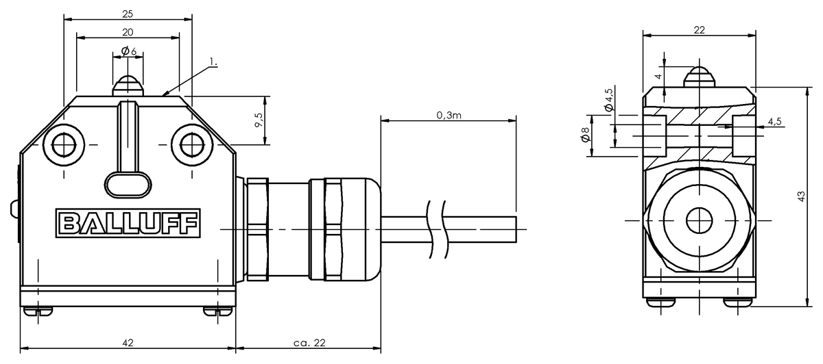 BNS0089 - BNS 819-X382-100-K-10 (Tek konumlu: Özel) - Görsel 2