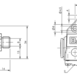 BNS0520 - BNS 819-B02-R08-40-10-FC-S80R (Mekanik çok konumlu limit sviçler)