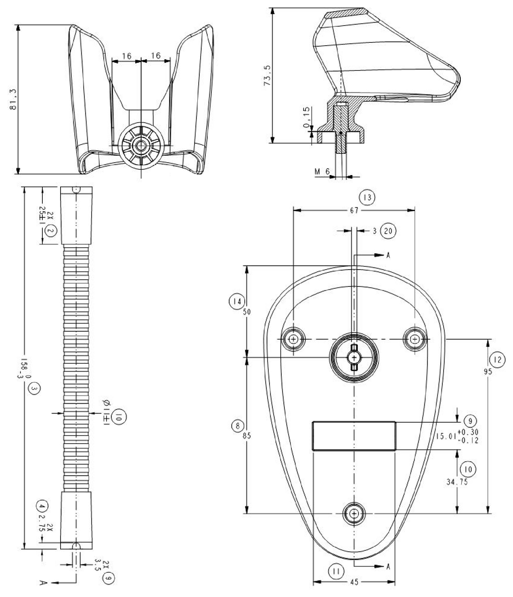 BAM02Y8 - BAM MD-VS-002-0005 (Görüş sensörleri ve ışıklar için braketler) - Görsel 2