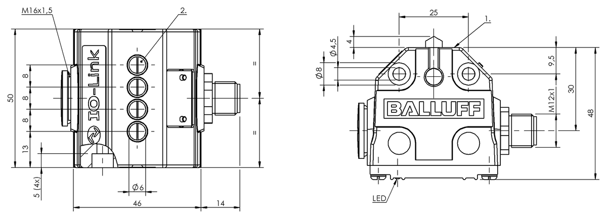 BNS051W - BNS 819-B04-D08-40-12-FC-S4R-I (Mekanik çok konumlu limit sviçler) - Görsel 2