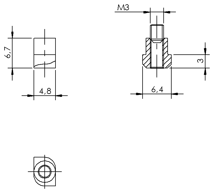 BAM02YK - BMF 305-HW-23-SA2 (Manyetik sensörler için montaj braketleri) - Görsel 2