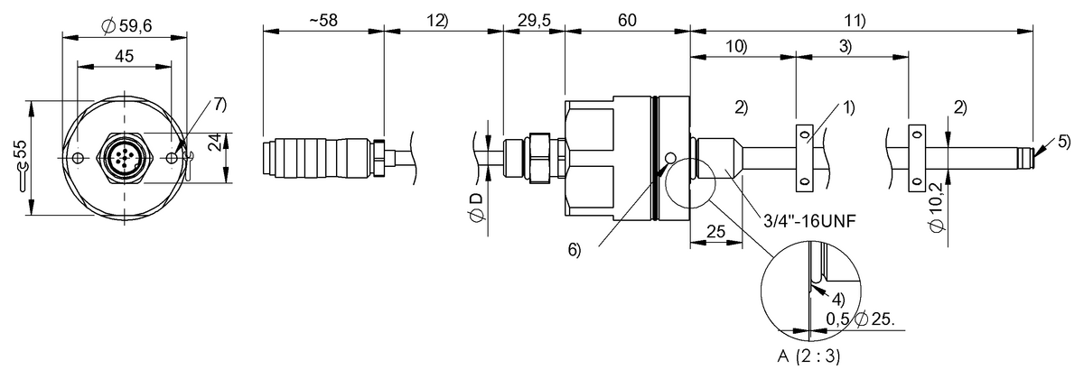 BTL3W5K - BTL7-E500-M0203-W-MA000-KA00,2-S135 (Dayanıklı manyetostriktif lineer konum sensörleri) - Görsel 2
