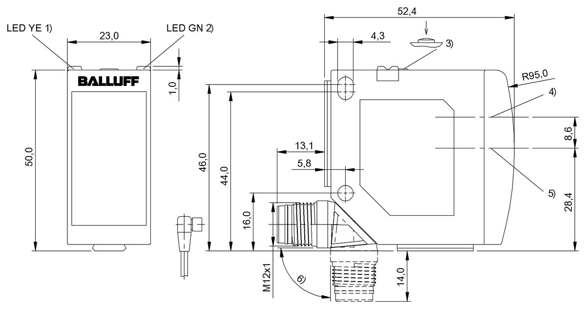 BOD0020 - BOD 23K-LI01-S4 (Optik mesafe sensörleri) - Görsel 2