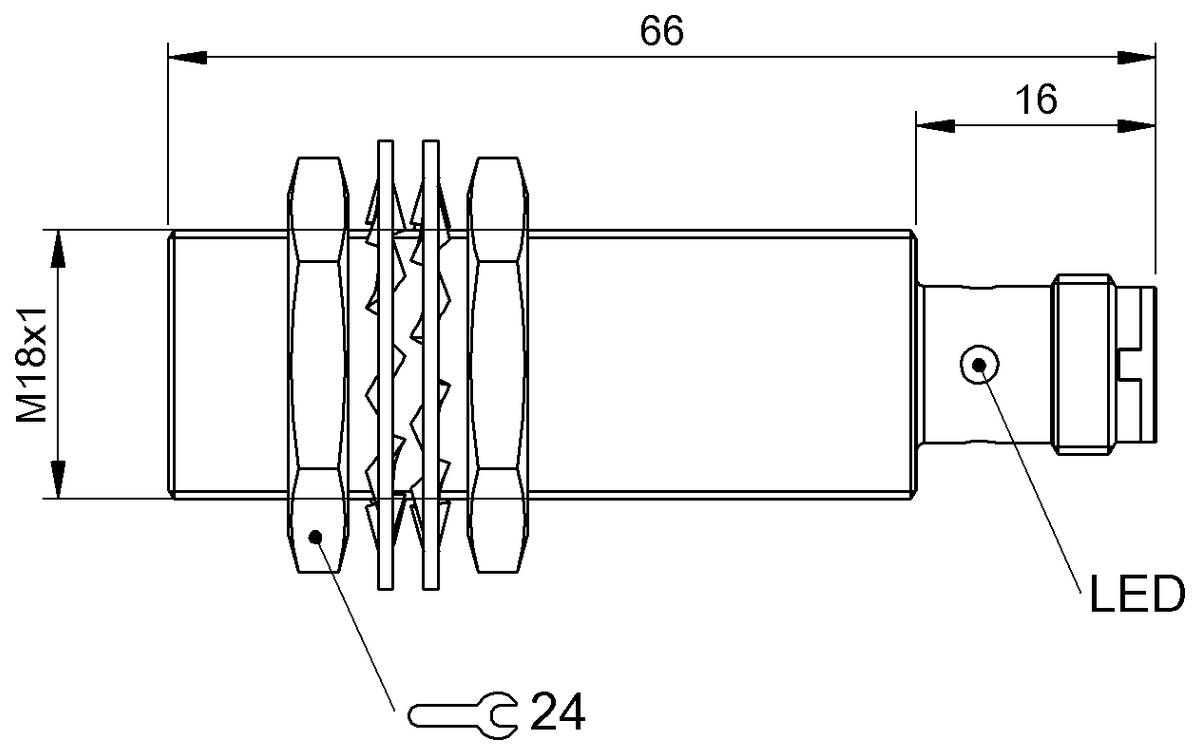 BES05EW - BES M18MI-NSC12B-S04G (Endüktif yakınlık anahtarları) - Görsel 2