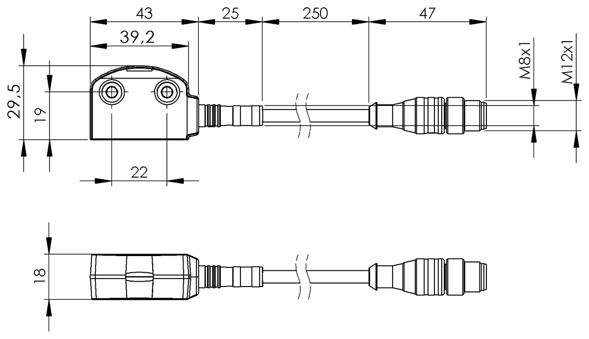 BID0008 - BID R02K-4R100-O20ZZ0-EP00,2-S92 (Elektromanyetik taşıyıcı kodlamalı emniyet sensörleri) - Görsel 2