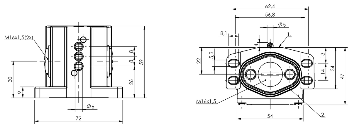 BNS053M - BNS 819-B03-R08-46-3B (Mekanik çok konumlu limit sviçler) - Görsel 2