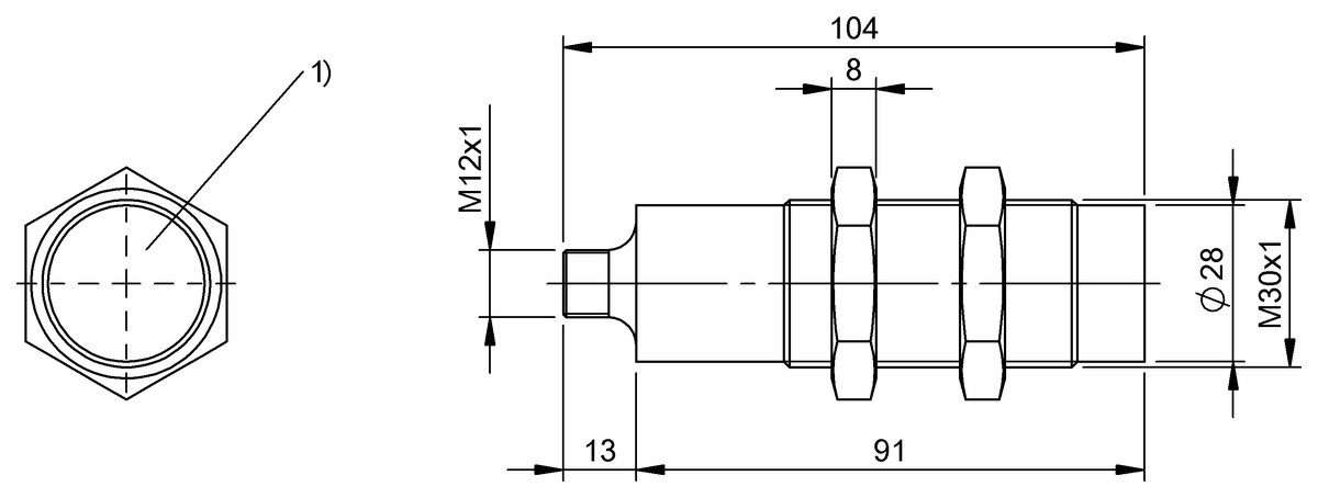 BUS006M - BUS M30E0-PSX-15/150-S92G-S (Çelik yüzeyli ultrasonik sensörler) - Görsel 2
