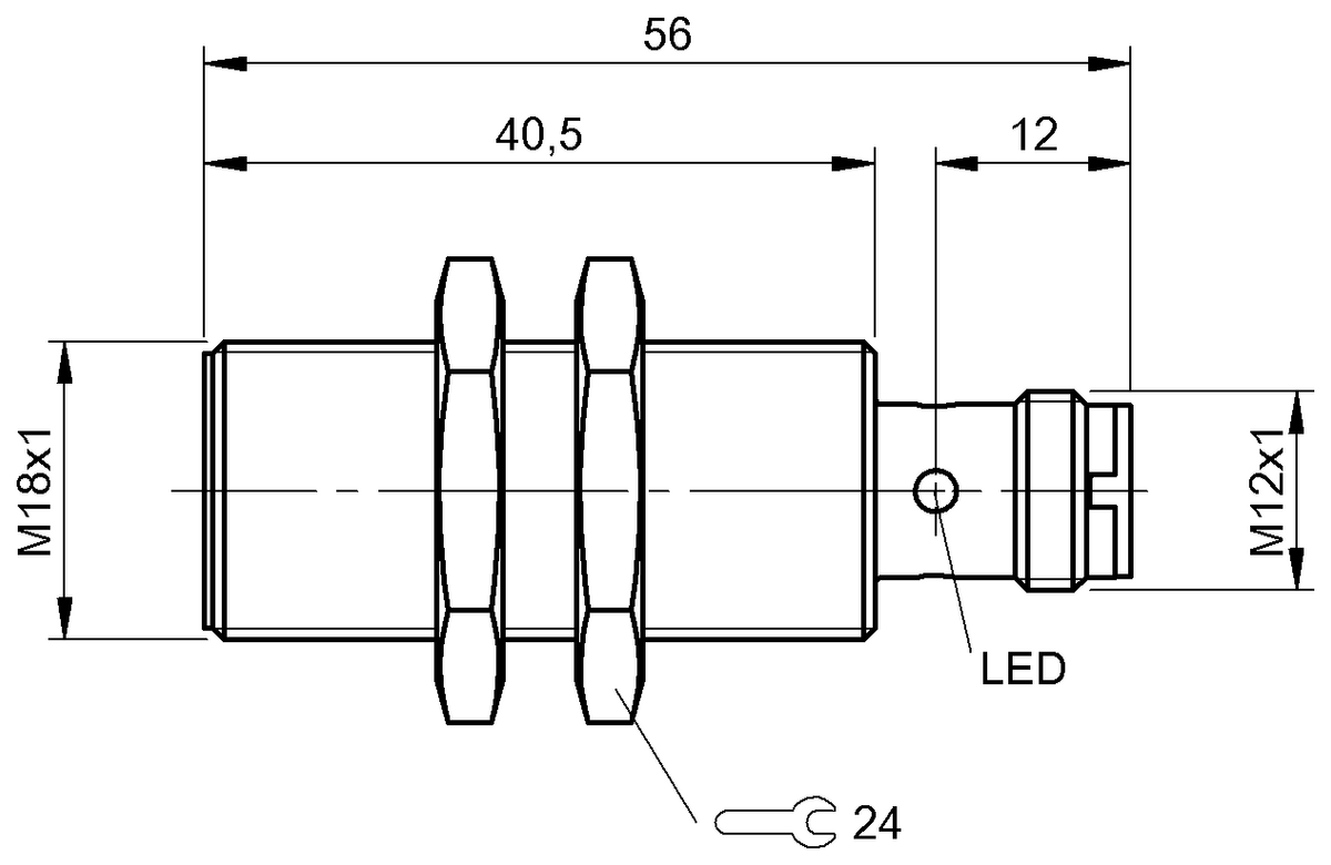 BES05K7 - BES M18EG1-PSC80A-S04G-S (Endüktif Faktör 1 sensörler) - Görsel 2