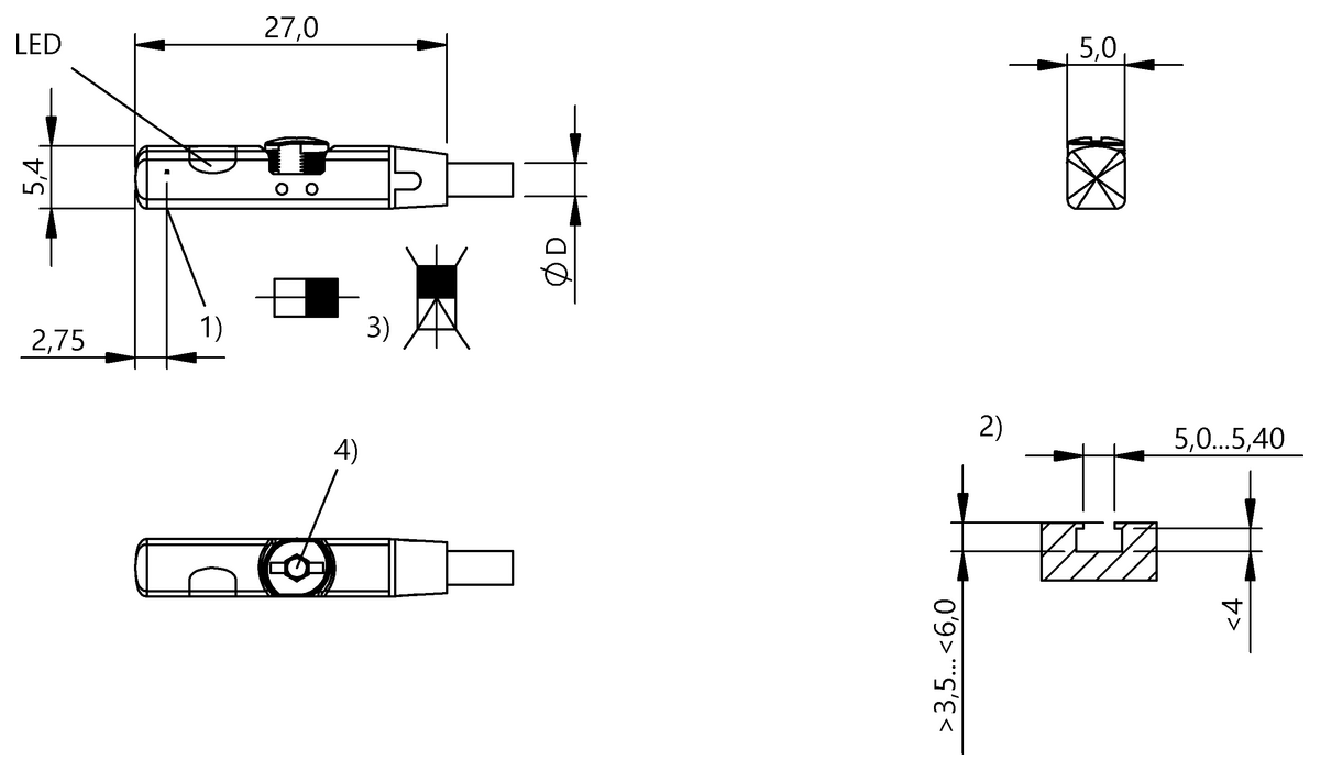 BMF00M2 - BMF 405KF-PS-C-2A-EY-10 (Farklı kanal şekilleri için silindir anahtarları) - Görsel 2