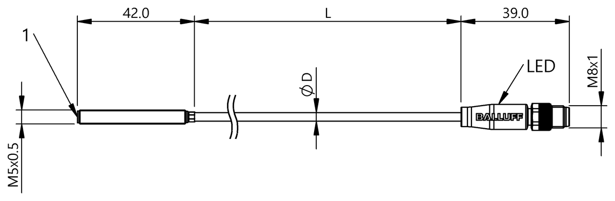 BES0426 - BES M05EG-NOC08B-BP00,2-GS49 (Yüksek basınca dayanıklı endüktif sensörler) - Görsel 2