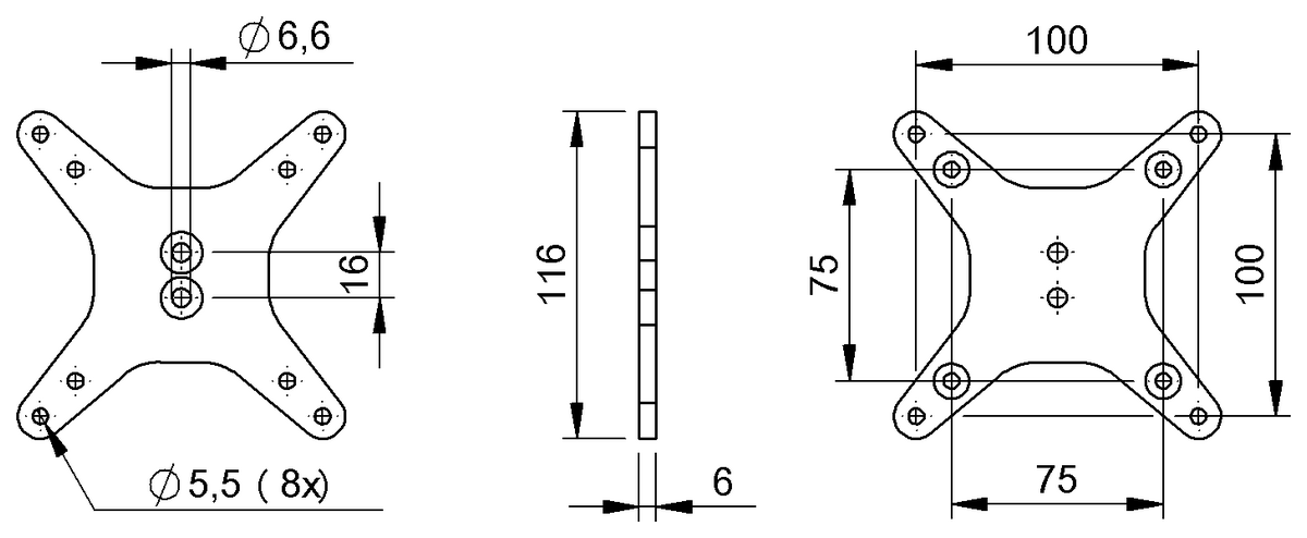 BAM033K - BMS AD-M-004-X19/MIS-D (Esnek Montaj Sistemi) - Görsel 2