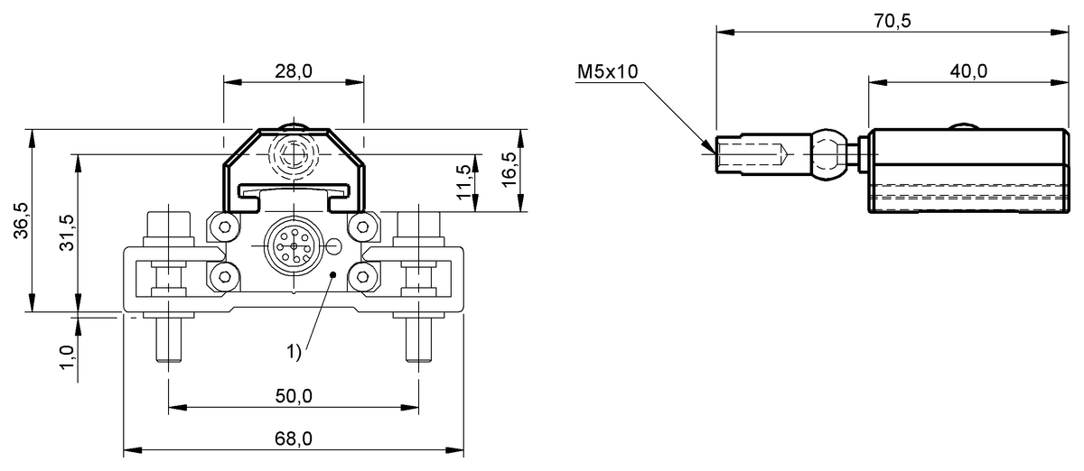 BAM014U - BTL5-R-2814-1S (Profil stili için mıknatıs) - Görsel 2