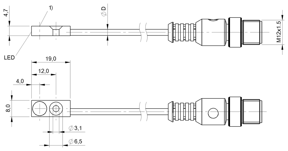 BES05MC - BES R12EC-PSC20B-ES00,3-GS04-106 (Endüktif yakınlık anahtarları) - Görsel 2