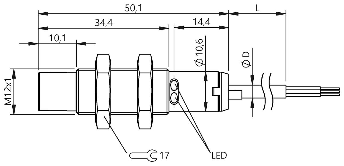 BCS0177 - BCS M12K4G1-GSM80G-EP02 (Kapasitif seviye sensörleri) - Görsel 2