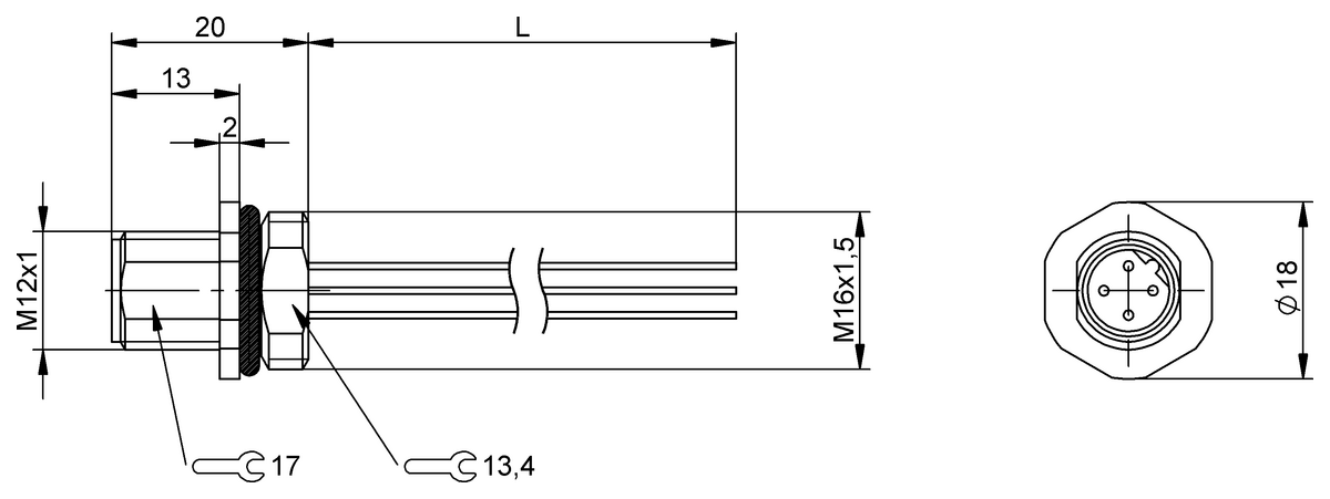 BCC0JZJ - BCC M454-0000-2B-RM020-020 (Flanş konnektörleri) - Görsel 2