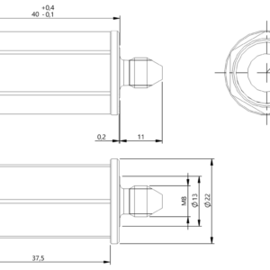 BIS019A - BIS M-143-02/A-M8-SA5 (RFID HF etiketleri (13.56 MHz))