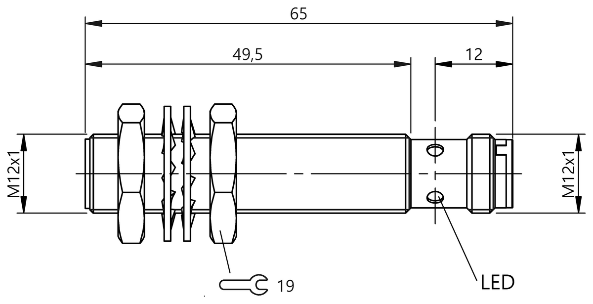 BES0626 - BES M12MI-PSC40A-S04G-W32 (Endüktif Faktör 1 sensörler) - Görsel 2
