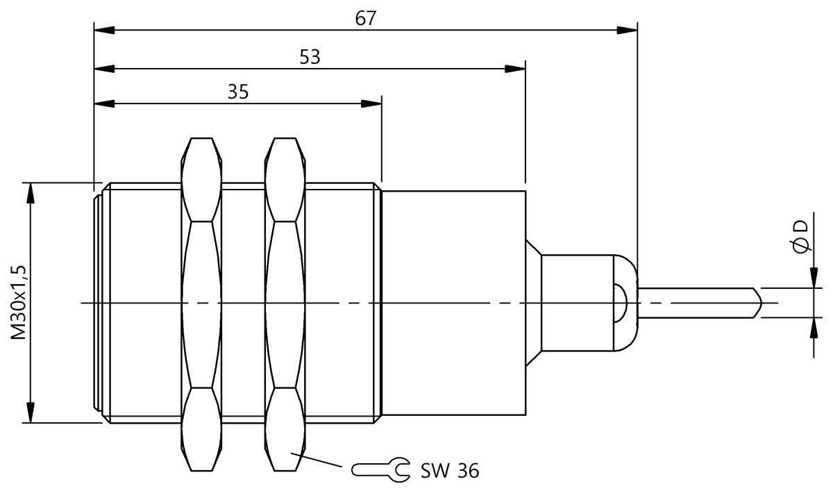 BES05NK - BES M30MH2-GNX10B-BT02-EXA (Tehlikeli alanlar için endüktif sensörler) - Görsel 2