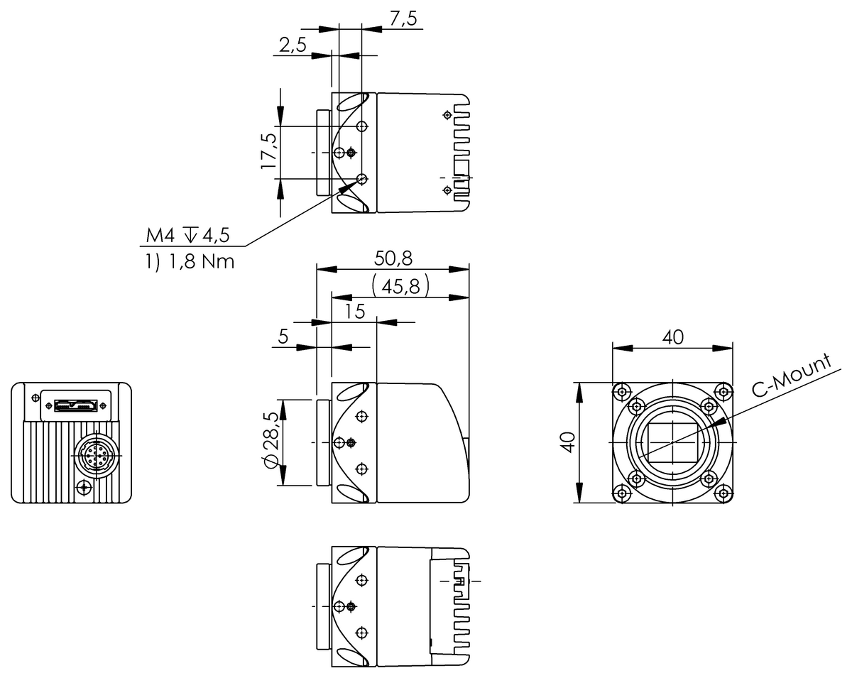 BVS0032 - BVS CA-C4112Z00-35-000 (Endüstriyel Kameralar) - Görsel 2