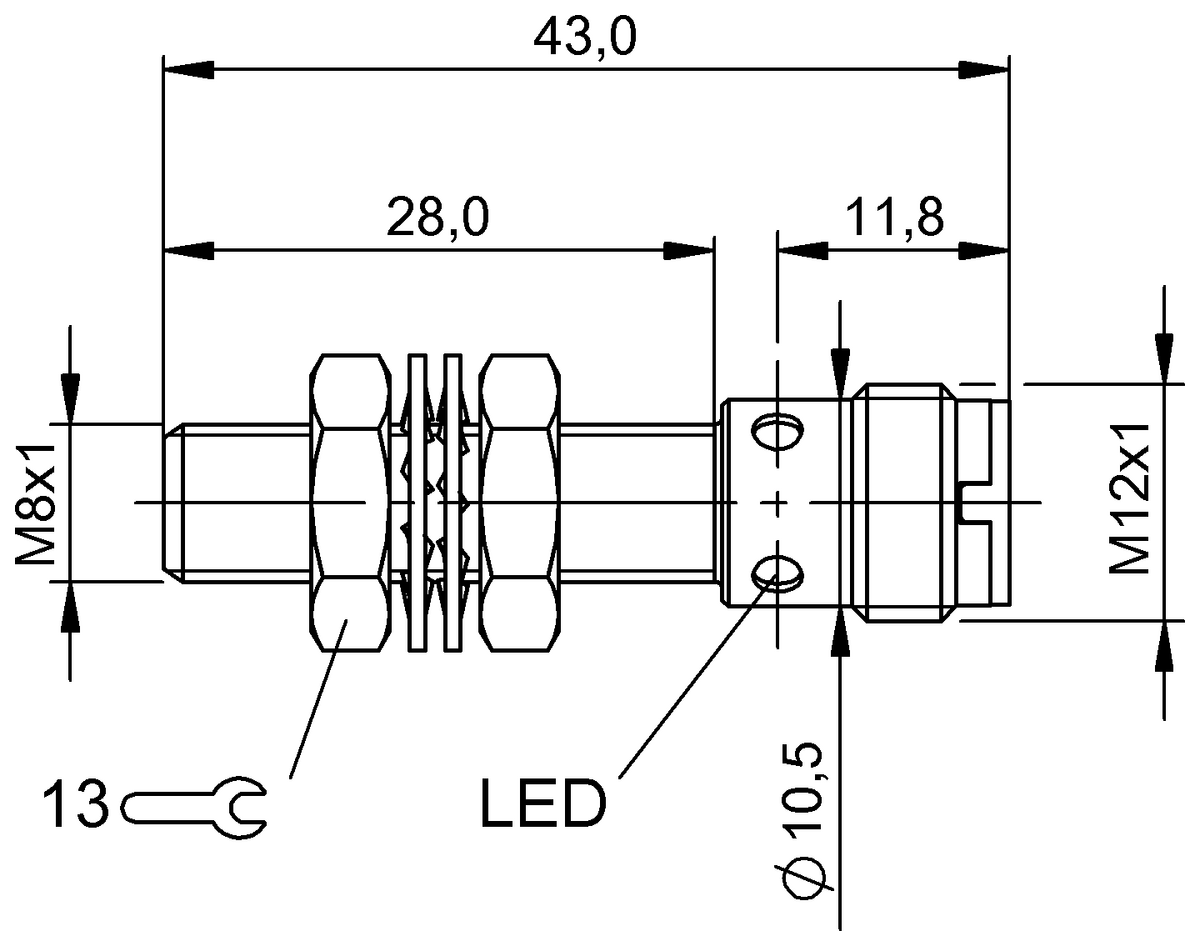 BES0146 - BES M08EE-PSC15B-S04G (Endüktif yakınlık anahtarları) - Görsel 2