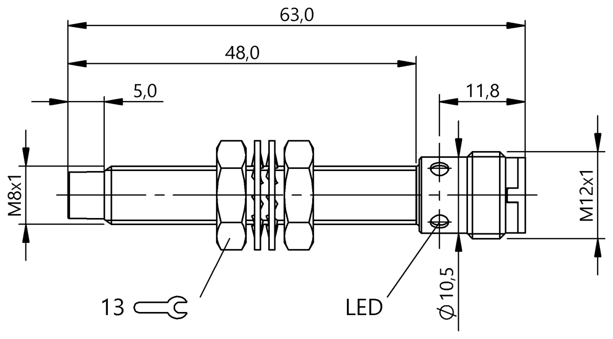 BES001E - BES M08EH-POC40F-S04G (Endüktif yakınlık anahtarları) - Görsel 2