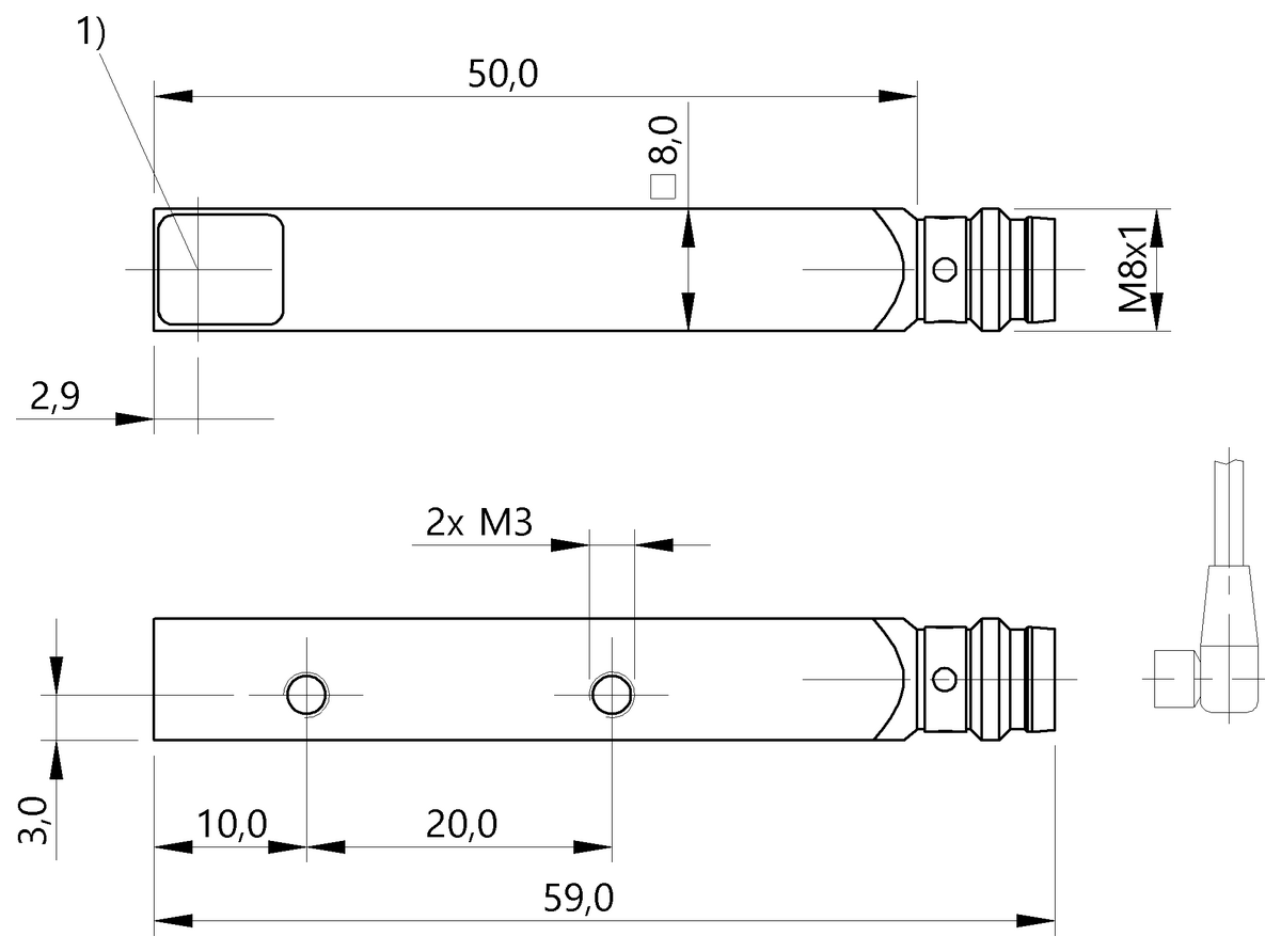 BOS026F - BOS Q08M-X-LS21-S49 (Karşılıklı tip sensörler) - Görsel 2