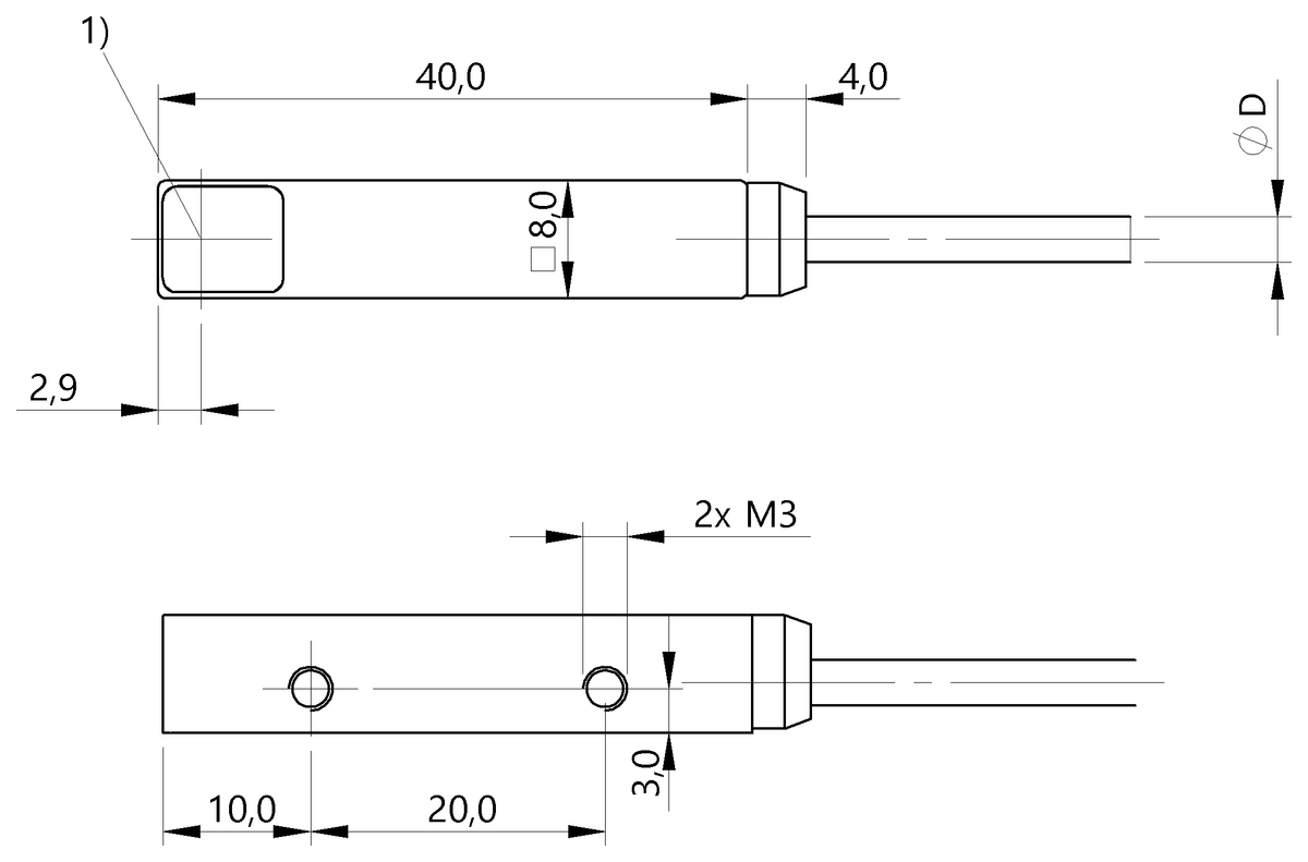 BOS028M - BOS Q08M-X-LS21-03 (Karşılıklı tip sensörler) - Görsel 2