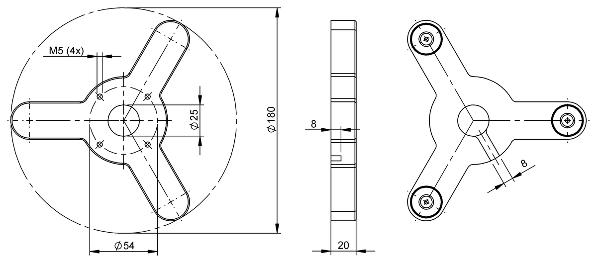 BAM037C - BAM MB-XA-045-T01-1 (İnsan Makine Arayüzleri için braketler) - Görsel 2