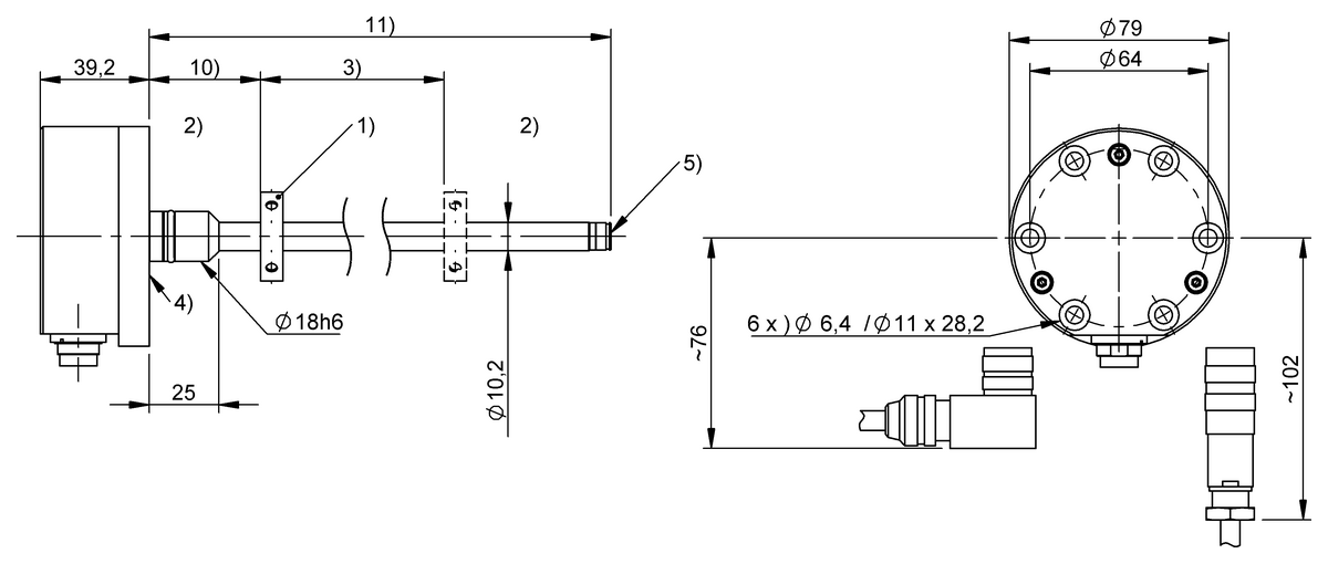 BTL47U2 - BTL7-E500-M1400-K-SA464-SR32 (Dayanıklı manyetostriktif lineer konum sensörleri) - Görsel 2