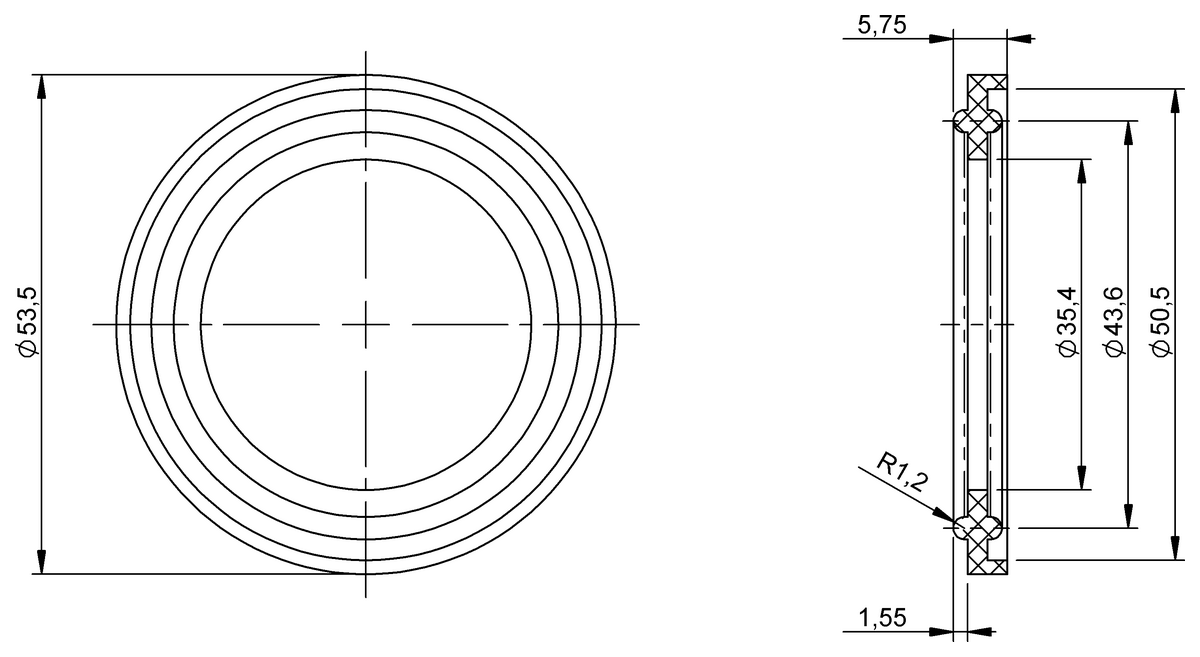 BAM01A4 - BAM SE-XA-002-D38,1-S (Mekanik aksesuarlar) - Görsel 2