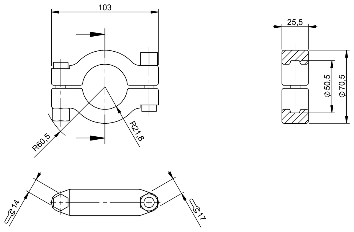 BAM01A5 - BAM MC-XA-006-D38,1-5 (Mekanik aksesuarlar) - Görsel 2