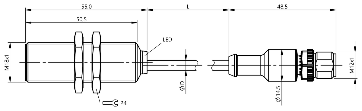 BES055N - BES M18MI-PSC80B-BP00,3-GS04 (Endüktif yakınlık anahtarları) - Görsel 2