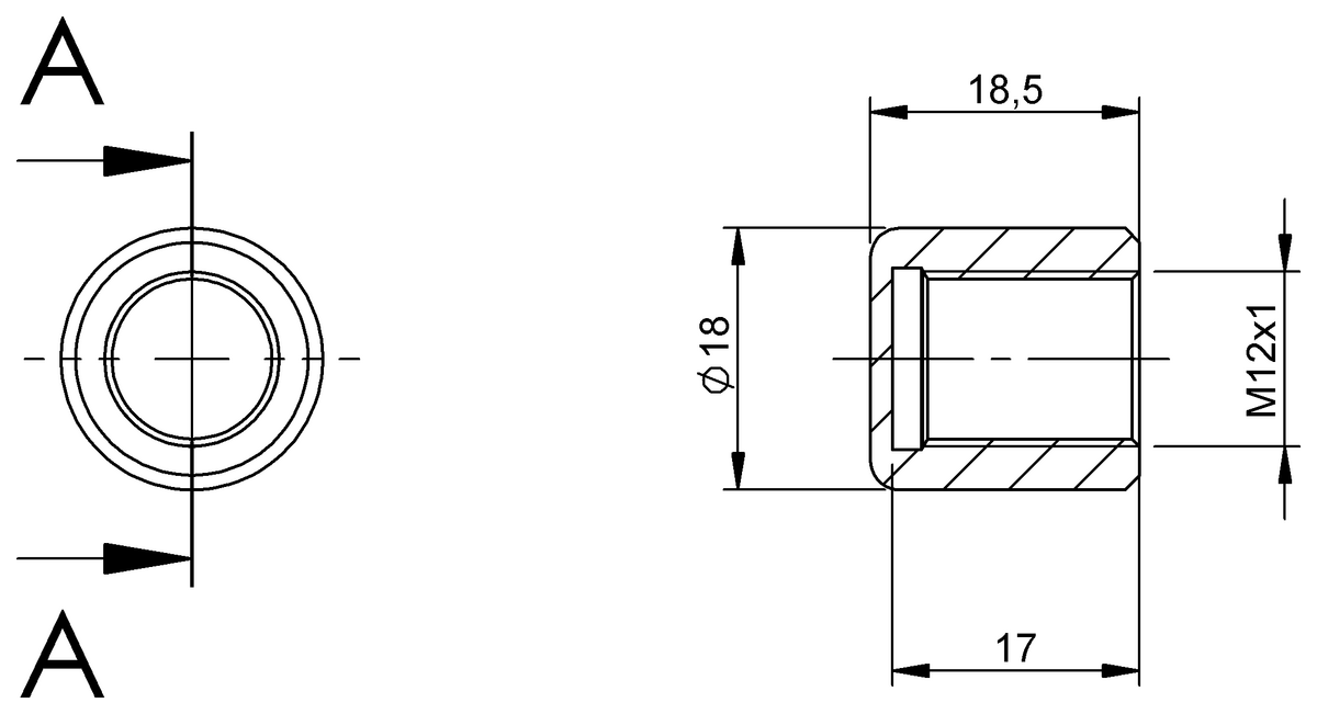 BAM036J - BAM PC-XA-036-M12-0 (Koruyucu kapaklar ve bağlantı noktası kapakları)