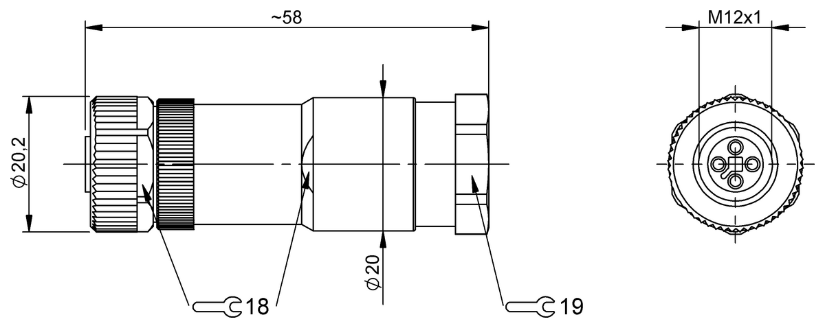 BCC0K81 - BCC M434-0000-1T-000-61X4A5-000 (Kablo montaj konnektörleri) - Görsel 2