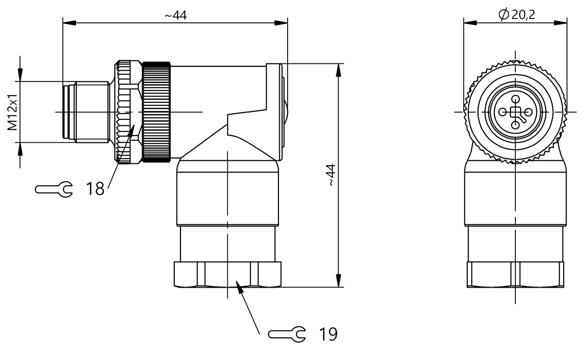 BCC0K80 - BCC M444-0000-2T-000-61X4A5-000 (Kablo montaj konnektörleri) - Görsel 2