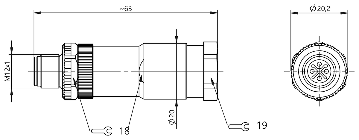 BCC0K83 - BCC M434-0000-2S-000-61X4A5-000 (Kablo montaj konnektörleri) - Görsel 2