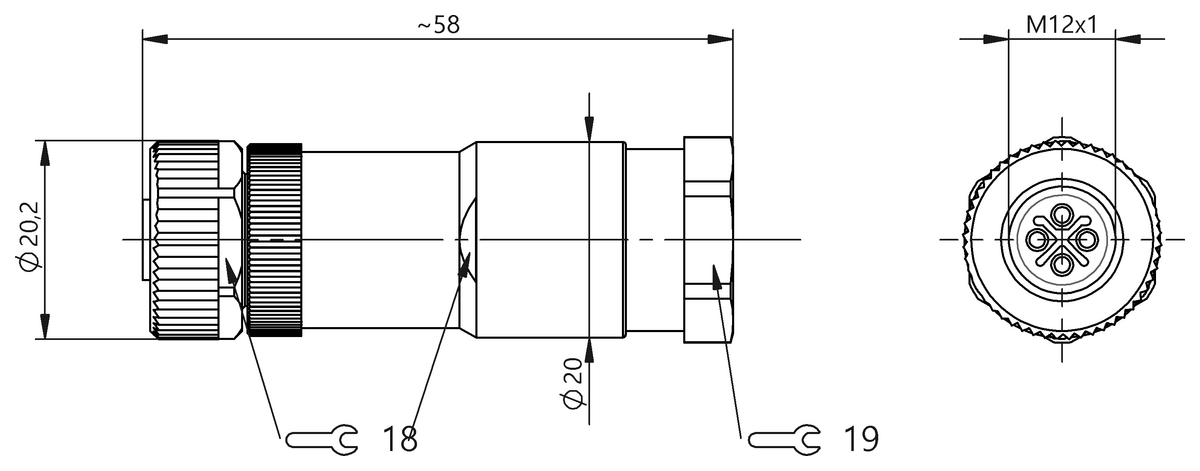 BCC0K85 - BCC M434-0000-1S-000-61X4A5-000 (Kablo montaj konnektörleri) - Görsel 2