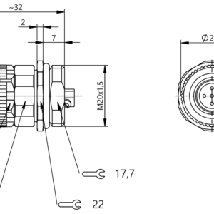 BCC0KRP - BCC M455-0000-2A-RM144-000 (Flanş konnektörleri)